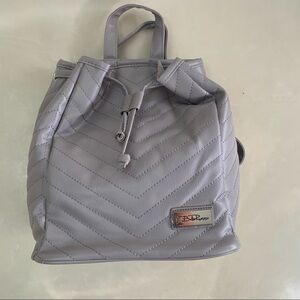 Bella Russo gray mini backpack purse